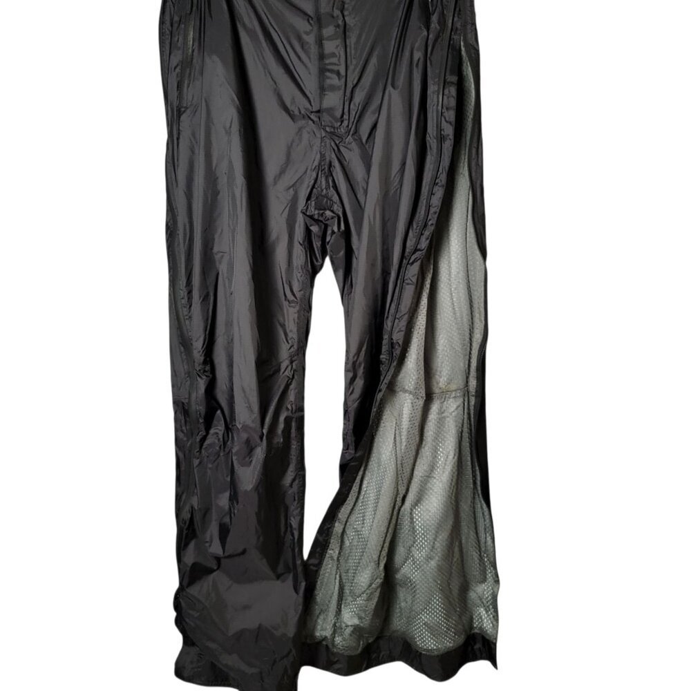Olympia Mens Black Nylon Mesh Lined Side Zipper Waterproof Motorcylce Pants 42